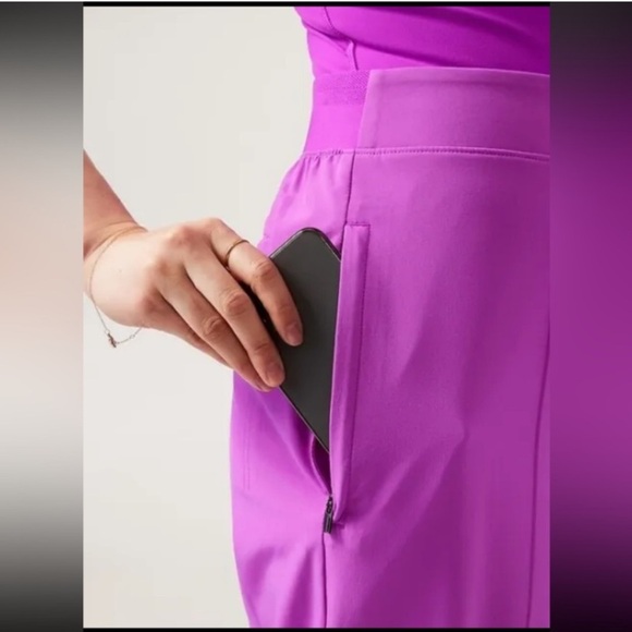 Athleta Brooklyn Heights Vienna Slim Pants Purple size 8 - Picture 11 of 12